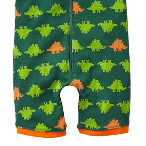 NWT BABY GAP Pajamas green stegosaurus Dinosaur - Picture 2 of 2